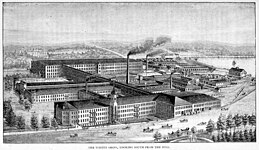 1er atelier décrit par Arnold de l'industrie Whitin Machine Works en 1897. Une entreprise en pleine réussite.