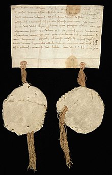 Lettre garantissant la protection des monastères Fogdö, émise par Birger Jarl à Stockholm en juillet 1252.