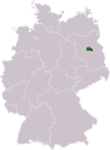 Map of Berlin in Germany
