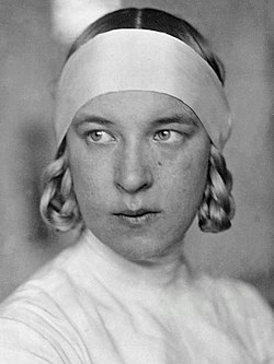Helene Mayer en 1928.