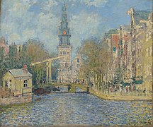 La Zuidekerk a Amsterdam, de Claude Monet (1874)