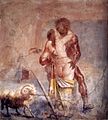 Fresque de Pompéï, Polyphème et Galatée, vers 60