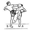3 - Long-range knee-kick (coup de genou oblique remontant)