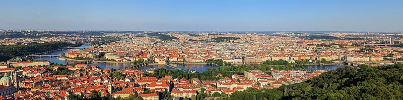 Панорамен изглед на Прага