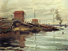 La Seine au petit Gennevilliers de Claude Monet, 1872.