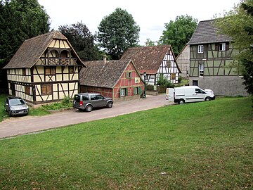 Anciennes maisons alsaciennes.
