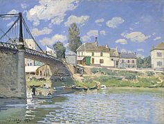 Le Pont de Villeneuve-la-Garenne de Alfred Sisley, 1872.