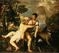 Titien, Vénus et Adonis, 1560.