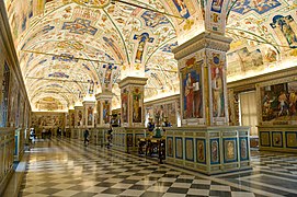 La salle Sixtine de la Bibliothèque du Vatican.