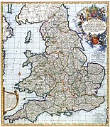 Старовинна карта Англії