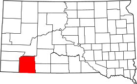 Localisation de Comté d'Oglala Lakota(Oglala Lakota County)