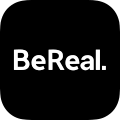 Le logo de l'application BeReal au 26 janvier 2024
