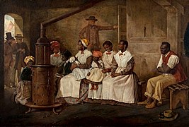 Esclaves en attente de vente, Eyre Crowe, Richmond, 1861