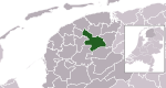 Carte de localisation de Tytsjerksteradiel