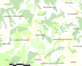 Poziția localității Saint-Ilpize