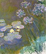 "Water-lilies and Agapanthus" (1914-1917) by Claude Monet - Musée Marmottan Monet (W 1821)
