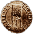 Blason de Guy II d'Auvergne ; sceau comtal du XIIe siècle.