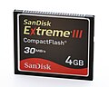 CompactFlash Sandisk 4GB Extreme III