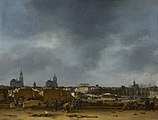 Vue de Delft, après l'explosion de 1654 par Egbert van der Poel.