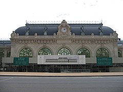 Façade de la Gare des Brotteaux pendant les travaux