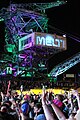 Beispiel für eine Illumination am Rande eines Musikfestivals: „Melt! 2012“ auf dem Ferropolis-Gelände