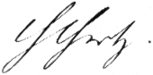 Signature de Heinrich Hertz