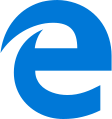 Ancien logo de Microsoft Edge (2015-2019)