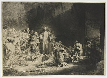 Rembrandt, La Pièce aux cent florins (B. 74), eau-forte rehaussée à la pointe sèche et au burin, vers 1649, Rijksmuseum Amsterdam