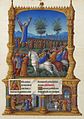 Crucifiement de saint André, Les Très Riches Heures du duc de Berry, musée Condé, Chantilly, ms.65, f.201r, Jean Colombe, vers 1485-1486.