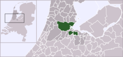 Lage von Amsterdam in den Niederlanden