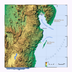 Carte topographique de la baie d'Antongil.