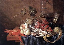 Cornelis de Heem, Fruits de mer.