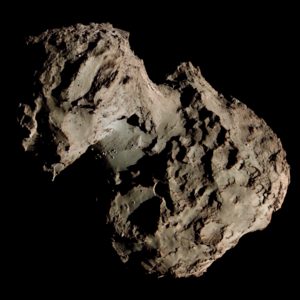 Кометата Чурюмов-Герасименко. Снимката е направена през 2014 г.