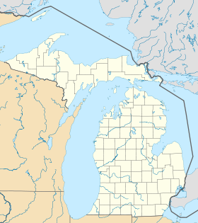 voir sur la carte du Michigan