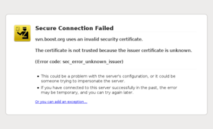 Secure Connection Failled
