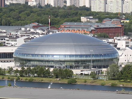 Palais des sports Krylatskoïe stade à domicile des équipes féminine et masculine de basketball du MBK Dynamo Moscou.