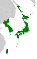 Карта Японской империи
