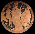 Thésée chez Amphitrite, sous le regard d'Athéna Coupe attique par Onésimos et Euphronios 500-490 av. J.-C