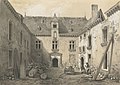 Auguste Mayer : L'ancien hôtel de ville de Morlaix (dessin de 1845-1846)