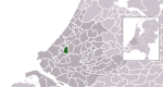 Carte de localisation de Delft