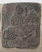 Cavalier, bas-relief sur orthostate de Tell Halaf (Guzana). Pergamon Museum.