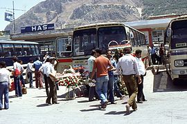 Gare routière d'Antakya (Turquie) en 1980