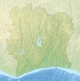 Voir sur la carte topographique de Côte d'Ivoire