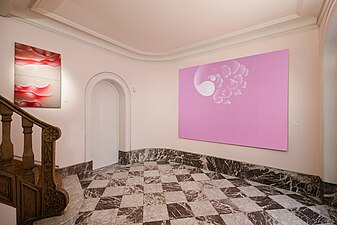 Exposition des peintures abstraites et poétiques de l'artiste Guillaume Bottazzi à la galerie Artiscope à Bruxelles