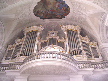 Ravensbourg, Klosterkirche, orgue de Johann Nepomuk Holzhey.