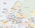 Карта на европските држави.