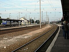 Gare de Dole direction Besançon-Mouchard.
