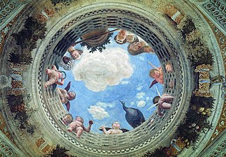 Trompe-l'œil d'Andrea Mantegna, La Chambre des Époux, Château Saint-Georges (Mantoue).