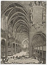 Isaac Brunn, Nef de la cathédrale de Strasbourg en 1630.
