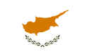 Bandera de Xipre, des del 1960 (de fet, només de la zona sud, ètnicament grega).